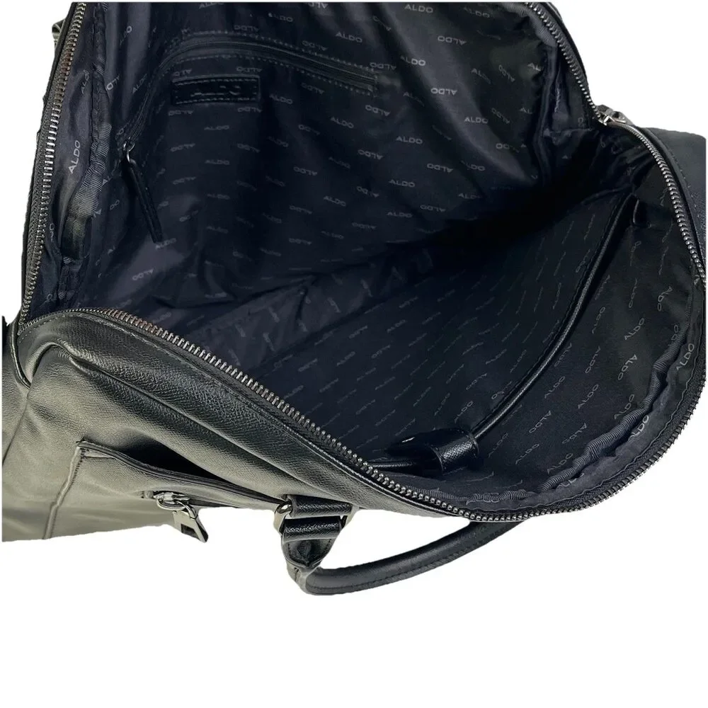 Aldo Messenger Bag Black Laptop Computer Zipper Pockets Tote